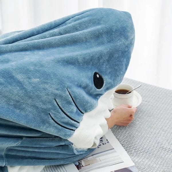 Pavoco Einteiler Weicher Haifisch-Onesie für Unisex gemütlich warm Winter