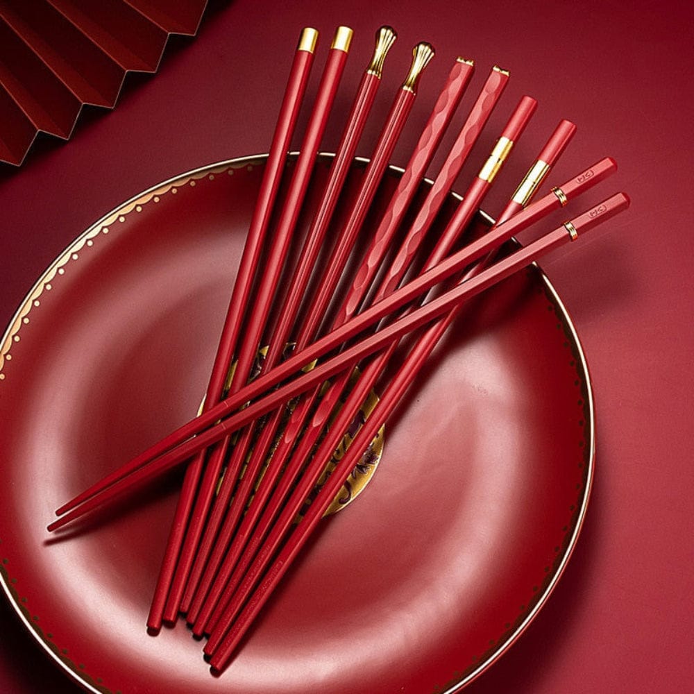 Pavoco Essstäbchen Rot Elegante Essstäbchen für Feinschmecker langlebig spülmaschinenfest