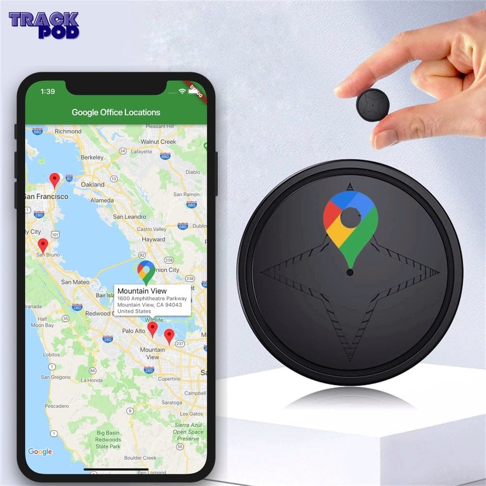 Pavoco Fahrzeug-GPS-Tracker Default Kompakter GPS Tracker für Auto magnetisch wetterbeständig mit Echtzeitverfolgung