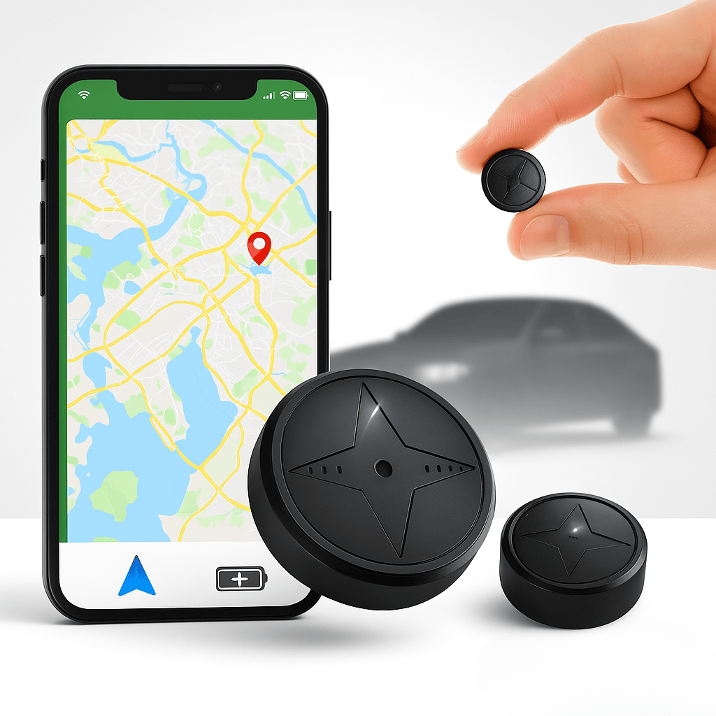 Pavoco Fahrzeug-GPS-Tracker Default Kompakter GPS Tracker für Auto magnetisch wetterbeständig mit Echtzeitverfolgung