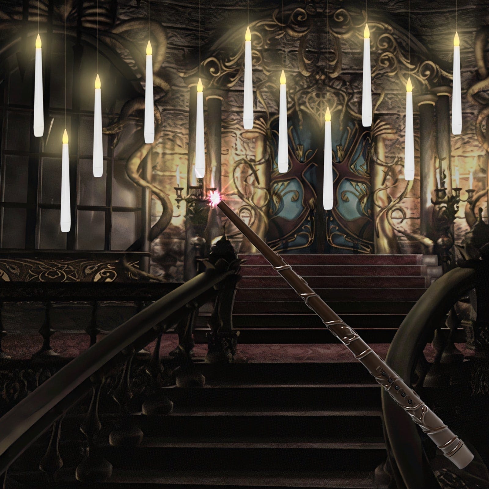 Pavoco Flammenlose Kerzen 6 Stück / Warmweißes Licht Elegante LED Kerzen flammenlos mit Timer warmweiß hängend