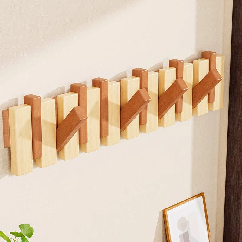 Pavoco Garderobenständer Stilvolles Klavierregal für Unisex aus Holz kompakt funktional für Flur Organisation