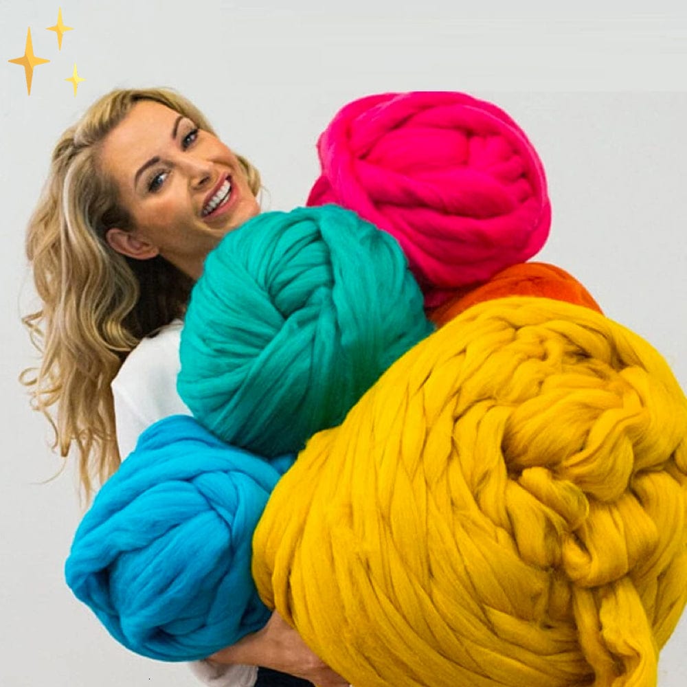 Pavoco Garn Flauschiges Strickgarn für Kreative dicke Wolle 1000 Gramm vielseitig und weich