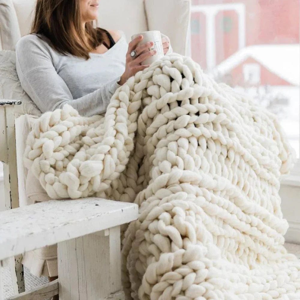 Pavoco Garn Weiß / 1 kg Flauschiges Wollgarn für Unisex Chunky XL 1000 Gramm ideal für DIY Projekte