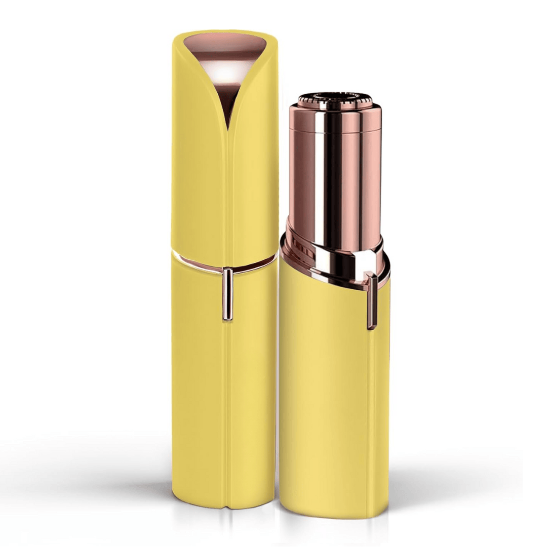 Pavoco Haarentfernungsprodukte Gelb Schmerzfreier Gesichtshaarentferner für Damen kompakt präzise tragbar