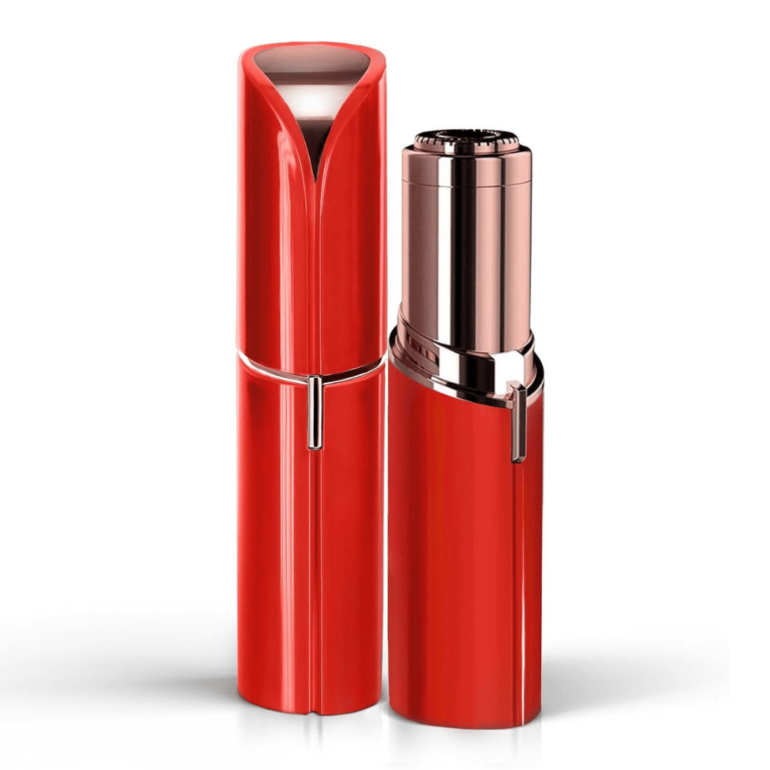 Pavoco Haarentfernungsprodukte Rot Schmerzfreier Gesichtshaarentferner für Damen kompakt präzise tragbar