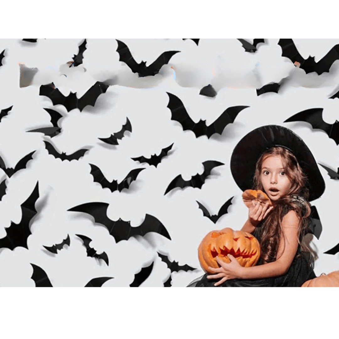 Pavoco Halloween Wanddekoration Sunny | Spooky 3D Wandaufkleber für Kinder Halloween
