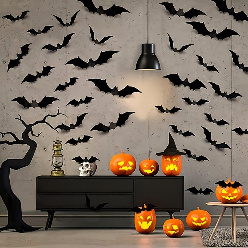Pavoco Halloween Wanddekoration Sunny | Spooky 3D Wandaufkleber für Kinder Halloween