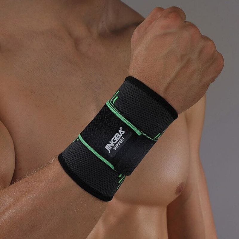 Pavoco Handgelenkstützen & -schienen S-M / Grün / Kurz Atmungsaktive Handgelenkbandage für Unisex flexibel stabilisierend Sport