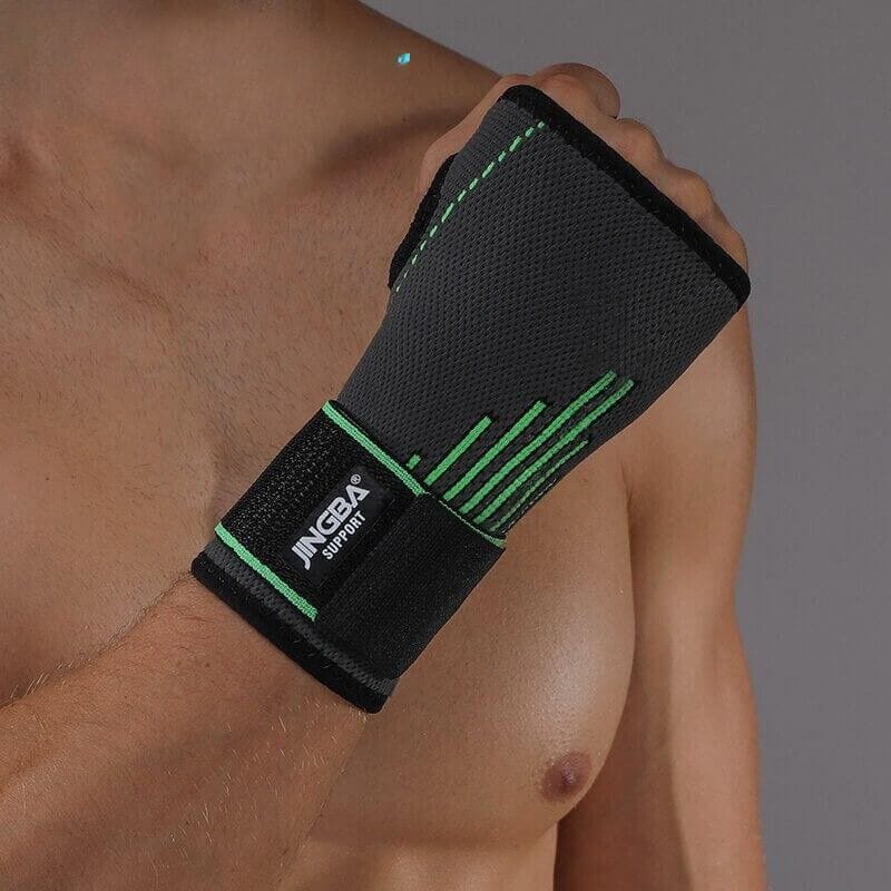 Pavoco Handgelenkstützen & -schienen S-M / Grün / Lang Atmungsaktive Handgelenkbandage für Unisex flexibel stabilisierend Sport