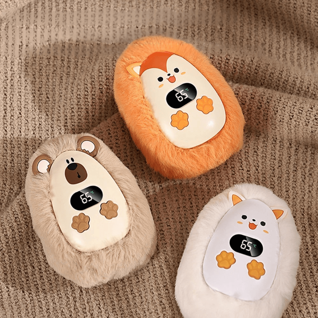 Pavoco Handwärmer Kompakter elektrischer Handwärmer für Unisex mit 3 Heizstufen und LCD-Display