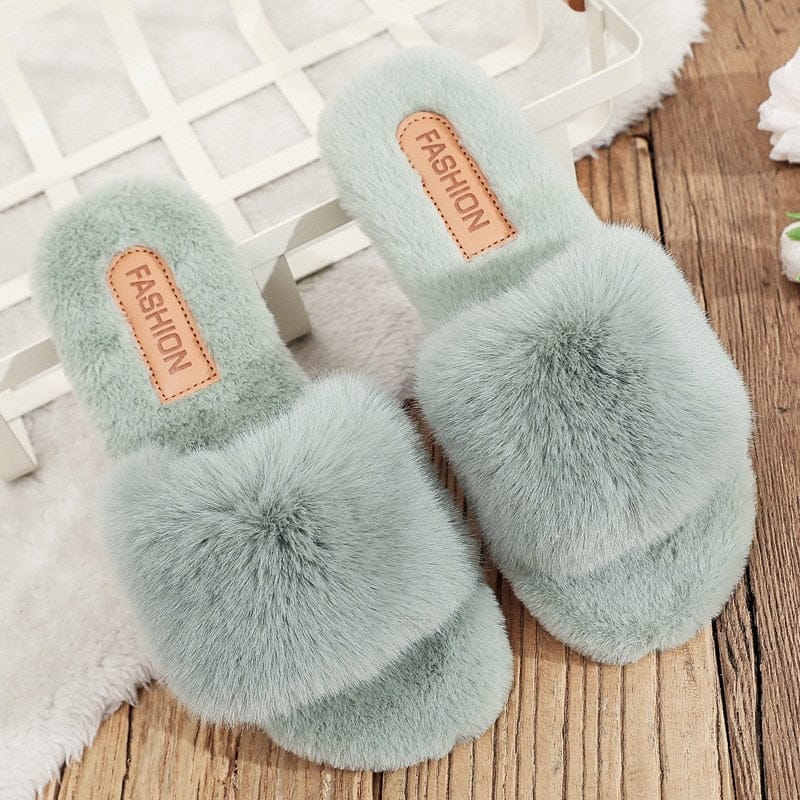 Pavoco Hausschuhe Blau / 36 Weiche Hausschuhe für Damen flauschig warm gemütlich Winter