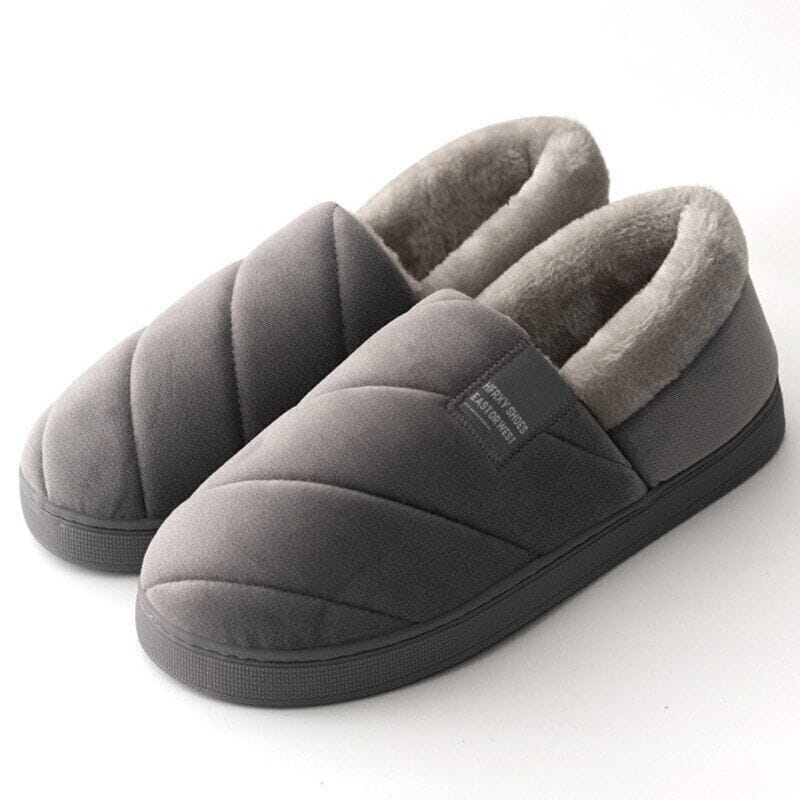 Pavoco Hausschuhe GRAU / 36 - 37 Kuschelige Hausschuhe für Damen warm rutschfest Winter bequem