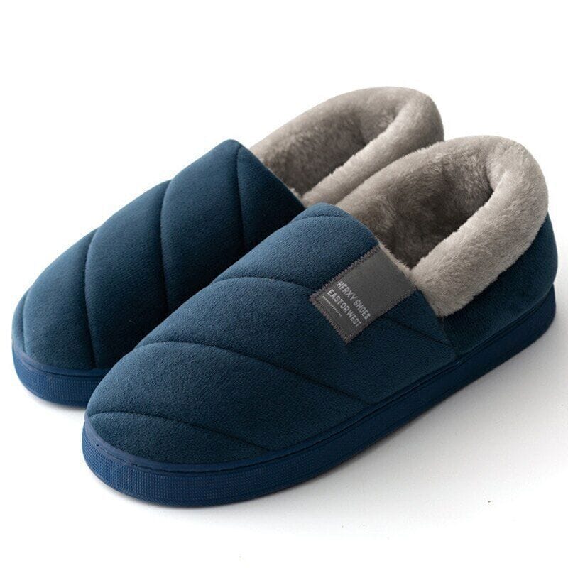 Pavoco Hausschuhe NAVY BLAU / 40 - 41 Kuschelige Hausschuhe für Damen warm rutschfest Winter bequem