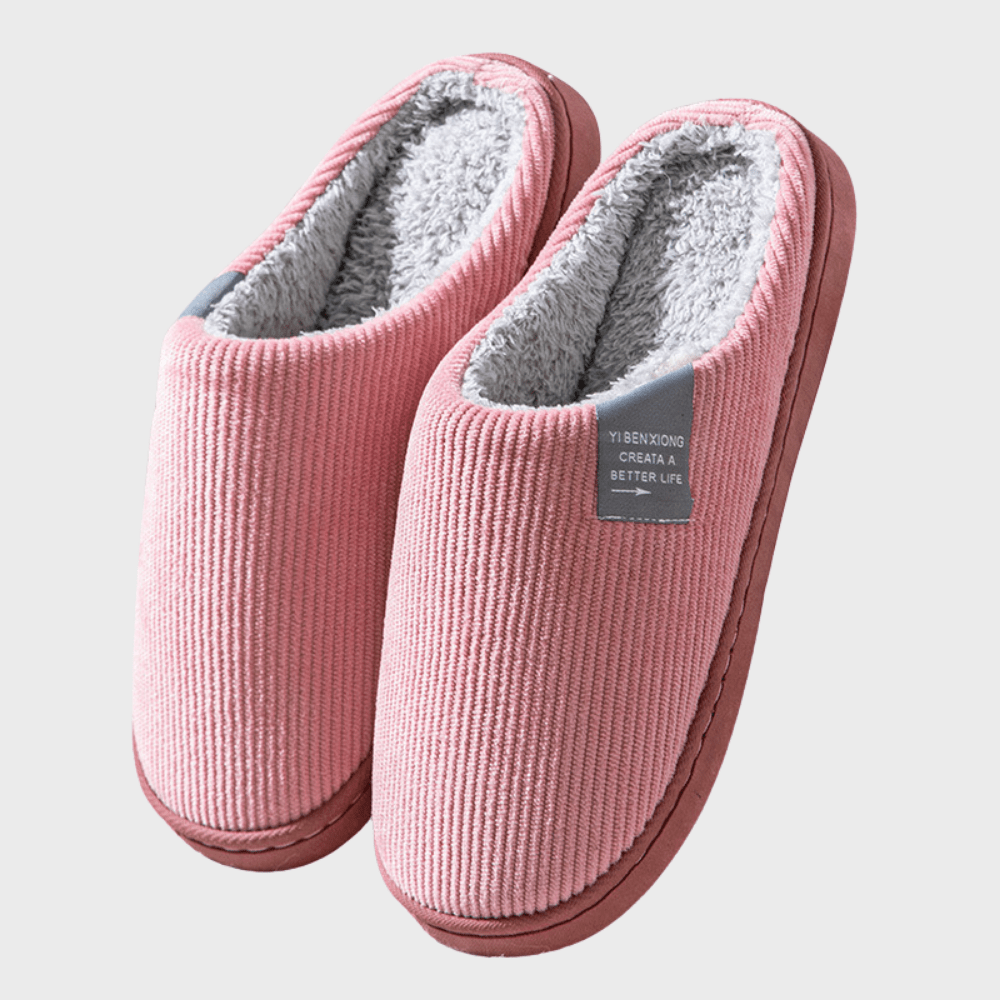 Pavoco Hausschuhe Rosa / 35 Kuschelige Hausschuhe für Unisex warm bequem für Zuhause
