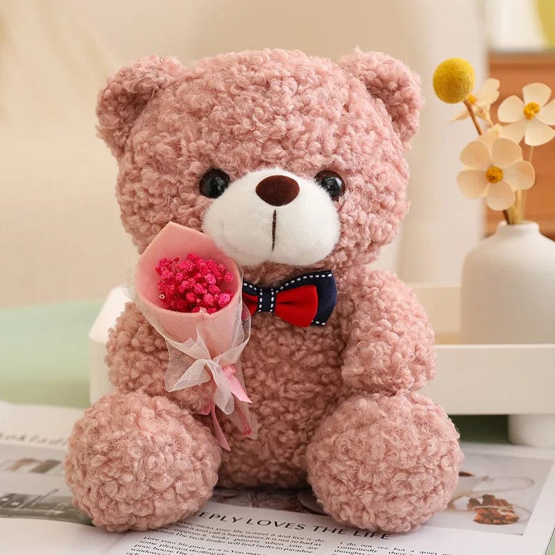 Pavoco Haustierbedarf 25cm / Rosa Kuscheliger Teddybär für Haustiere charmant pflegeleicht und verspielt