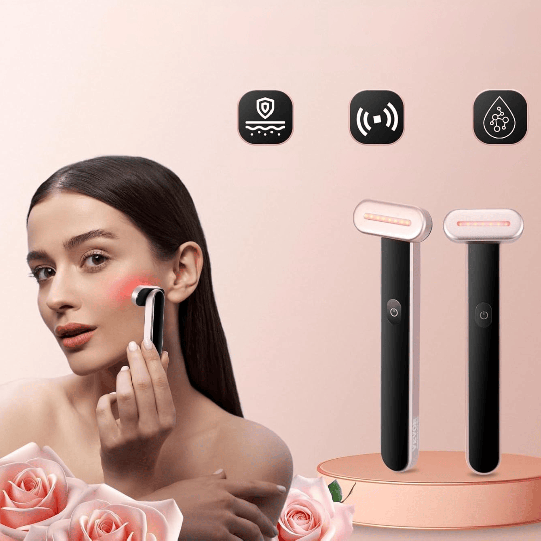 Pavoco Hautpflegewerkzeuge und -geräte Default Effektiver Gesichtsstab für Damen und Herren 4-in-1 Hauttherapiegerät kompakt tragbar