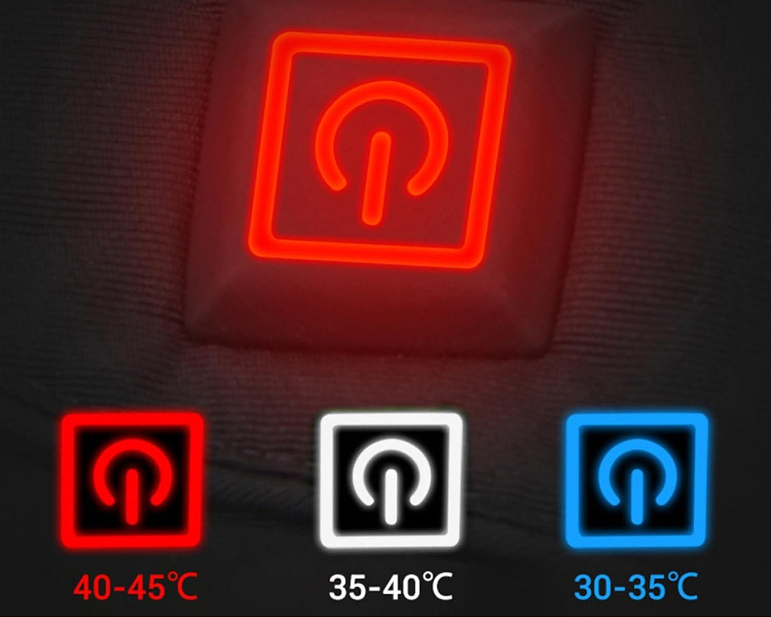 Pavoco Heizdecken Beheizbare Winterhandschuhe für Unisex wasserdicht atmungsaktiv 3 Heizstufen