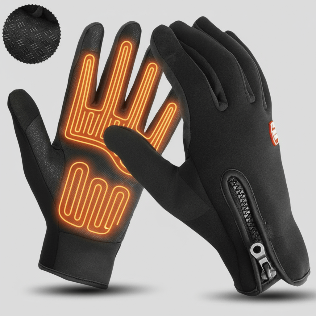 Pavoco Heizdecken S Wasserdichte Beheizbare Handschuhe für Unisex Winter Touchscreen Rutschfest