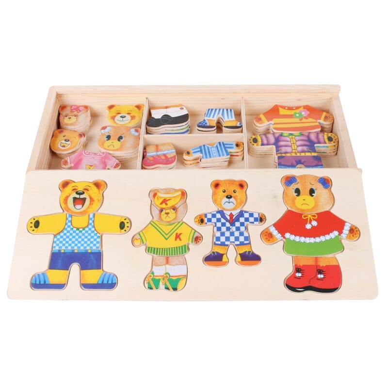 Pavoco Holzpuzzles Default Kreatives Holzpuzzle für Kinder ab 2 Jahren Buchenholz farbenfroh fördert Kreativität