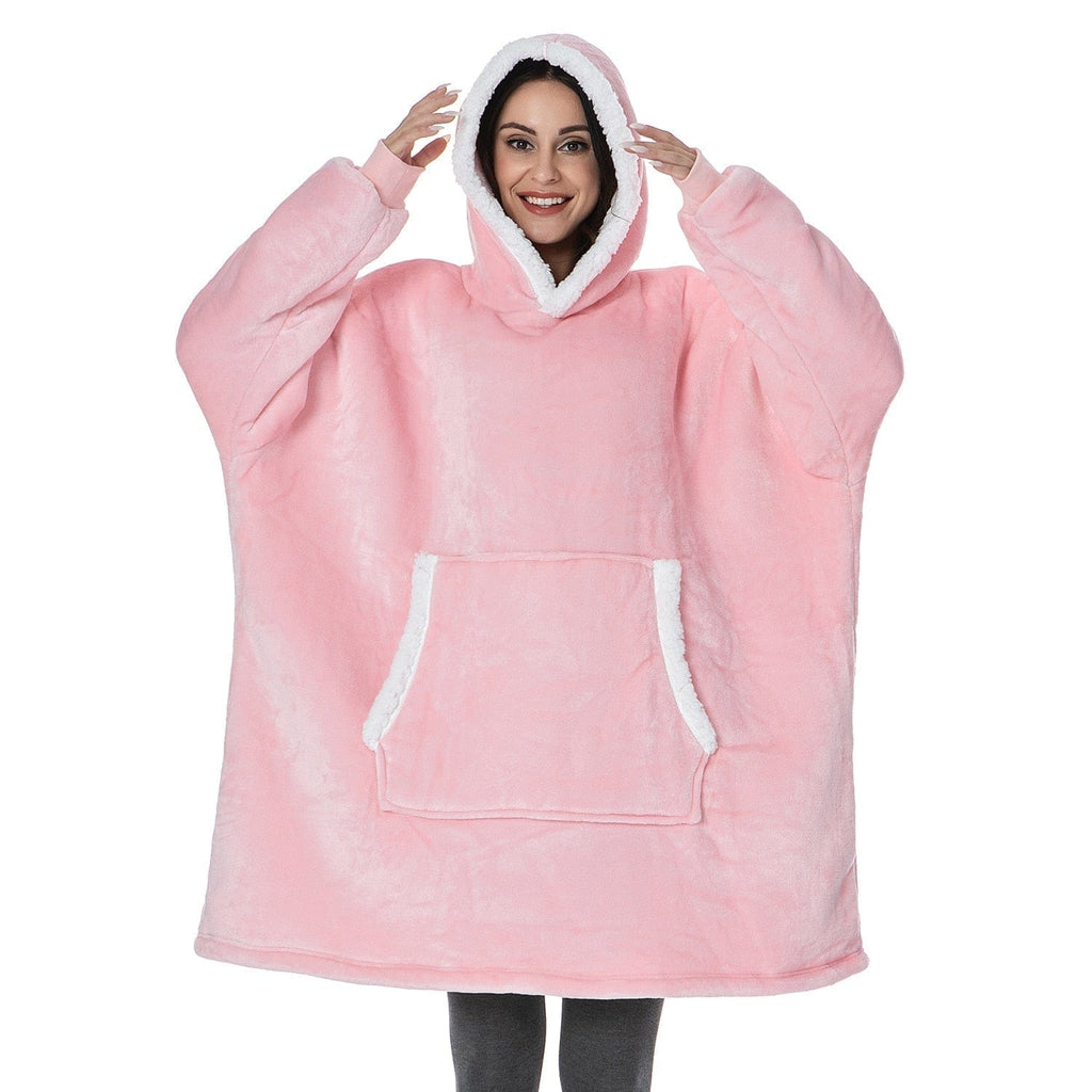 Pavoco Hoodies & Sweatshirts Kuscheliger Hoodie für Unisex weich mit Kapuze und Taschen ideal für Zuhause