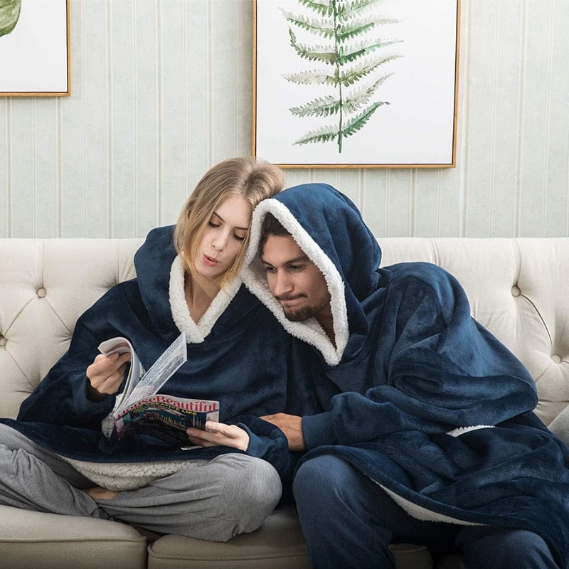 Pavoco Hoodies & Sweatshirts Kuscheliger Hoodie für Unisex weich mit Kapuze und Taschen ideal für Zuhause
