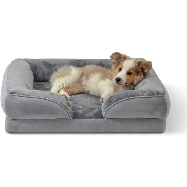 Pavoco Hundebetten 70x58x18cm Bequemes Orthopädisches Hundebett für Hunde gelenkschonend waschbar modern