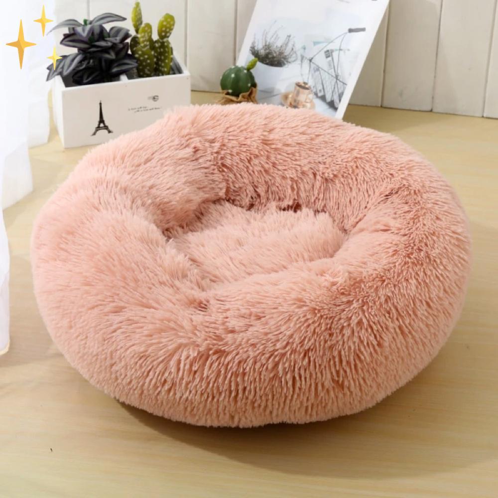Pavoco Hundebetten Beige / 40 cm Kuscheliges Haustierbett für Katzen und Hunde weich rutschfest maschinenwaschbar