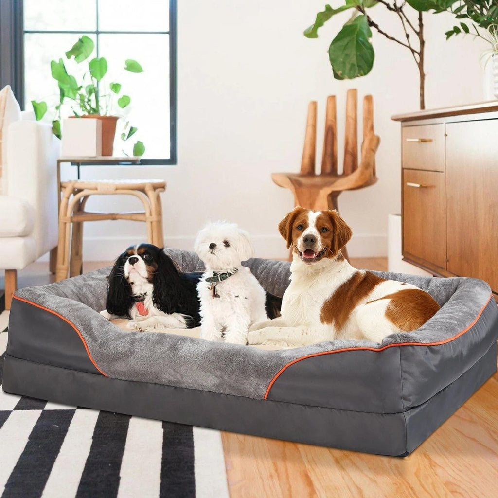 Pavoco Hundebetten Bequemes Orthopädisches Hundebett für Hunde wasserdicht rutschfest Oxford 600D