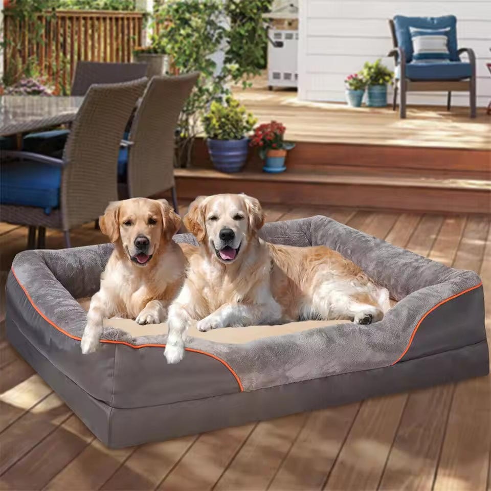 Pavoco Hundebetten Bequemes Orthopädisches Hundebett für Hunde wasserdicht rutschfest Oxford 600D