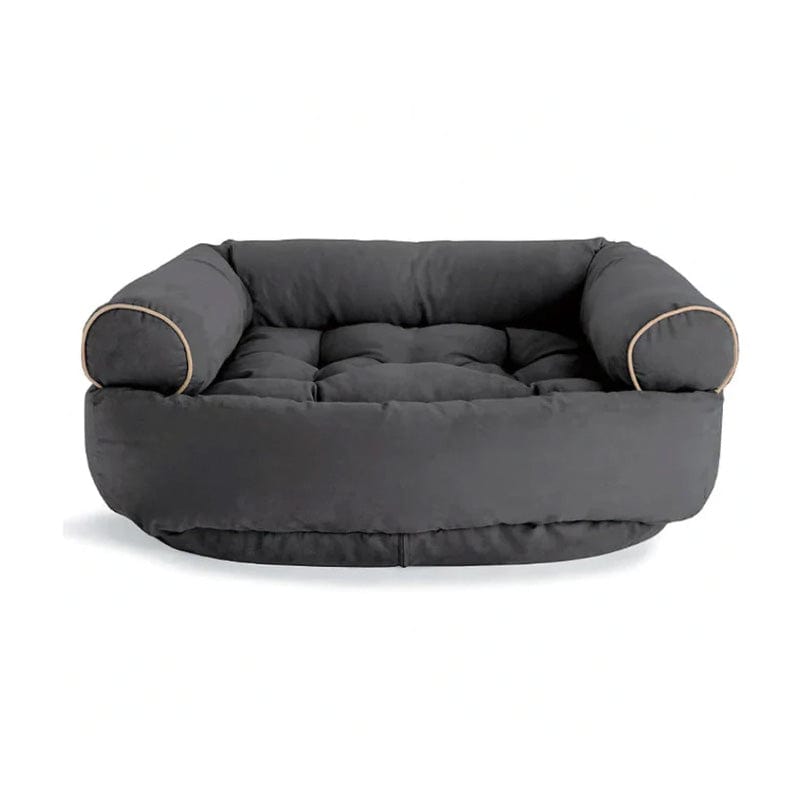 Pavoco Hundebetten Dunkelgrau / XS Weiches Orthopädisches Hundebett für Hunde Gelenkunterstützung langlebig stilvoll
