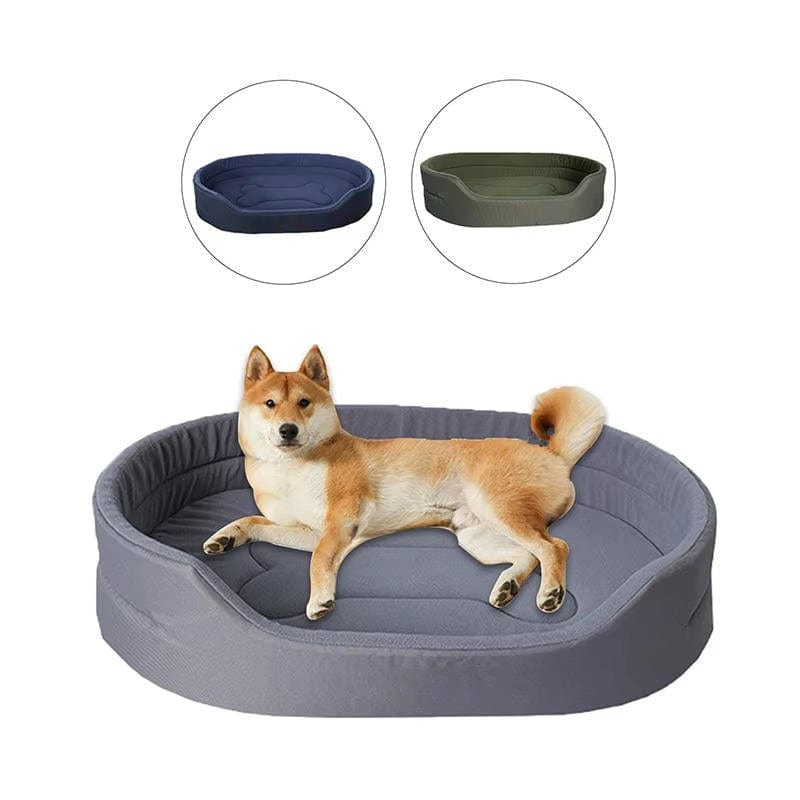 Pavoco Hundebetten Grau / 15.75 × 11.81 × 4.92 in Umweltfreundliches Haustierbett für Hunde Katzen weich wasserdicht