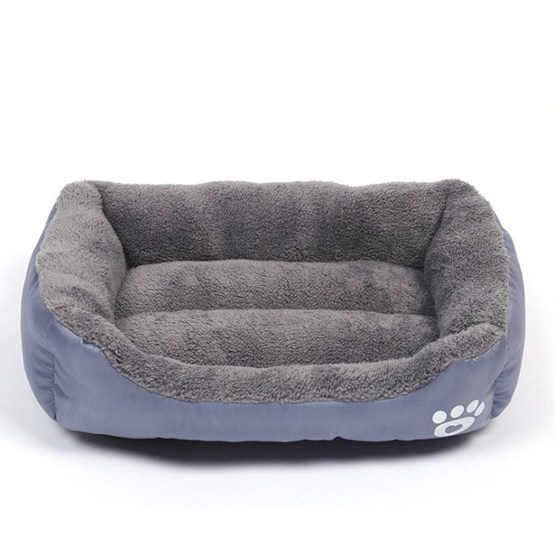 Pavoco Hundebetten Grau / S 43×32 cm Weiches Hundebett für Hunde atmungsaktiv komfortabel in mehreren Größen