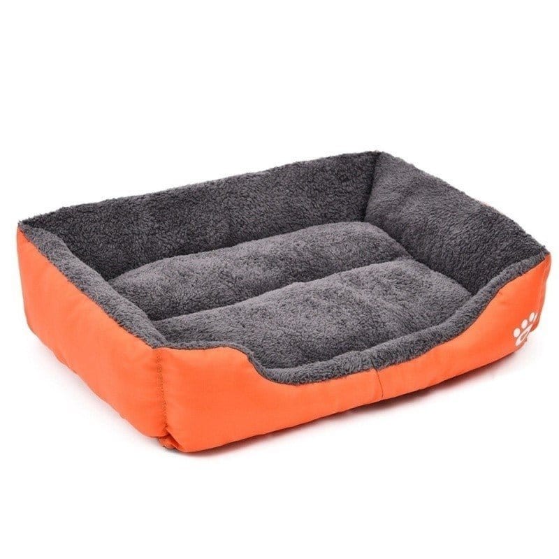 Pavoco Hundebetten Orange / S 43×32 cm Weiches Hundebett für Hunde atmungsaktiv komfortabel in mehreren Größen