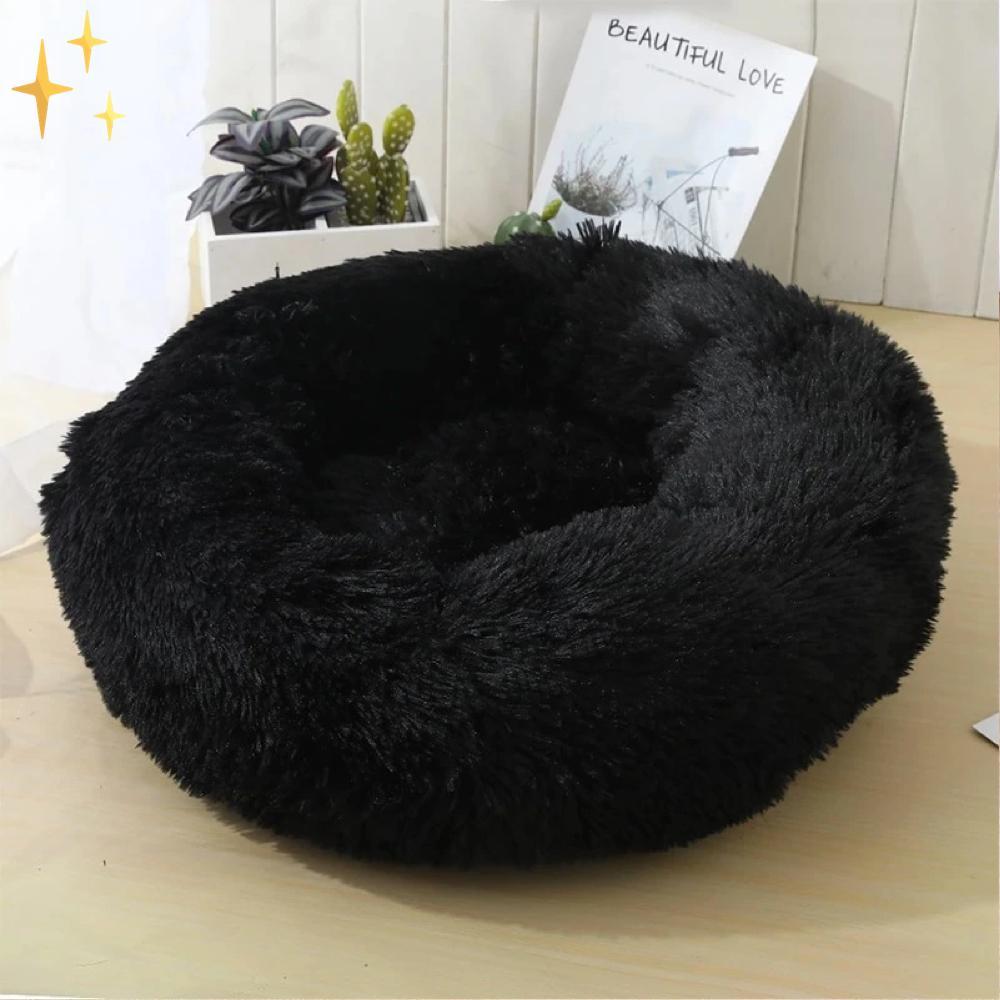 Pavoco Hundebetten Schwarz / 40 cm Kuscheliges Haustierbett für Katzen und Hunde weich rutschfest maschinenwaschbar