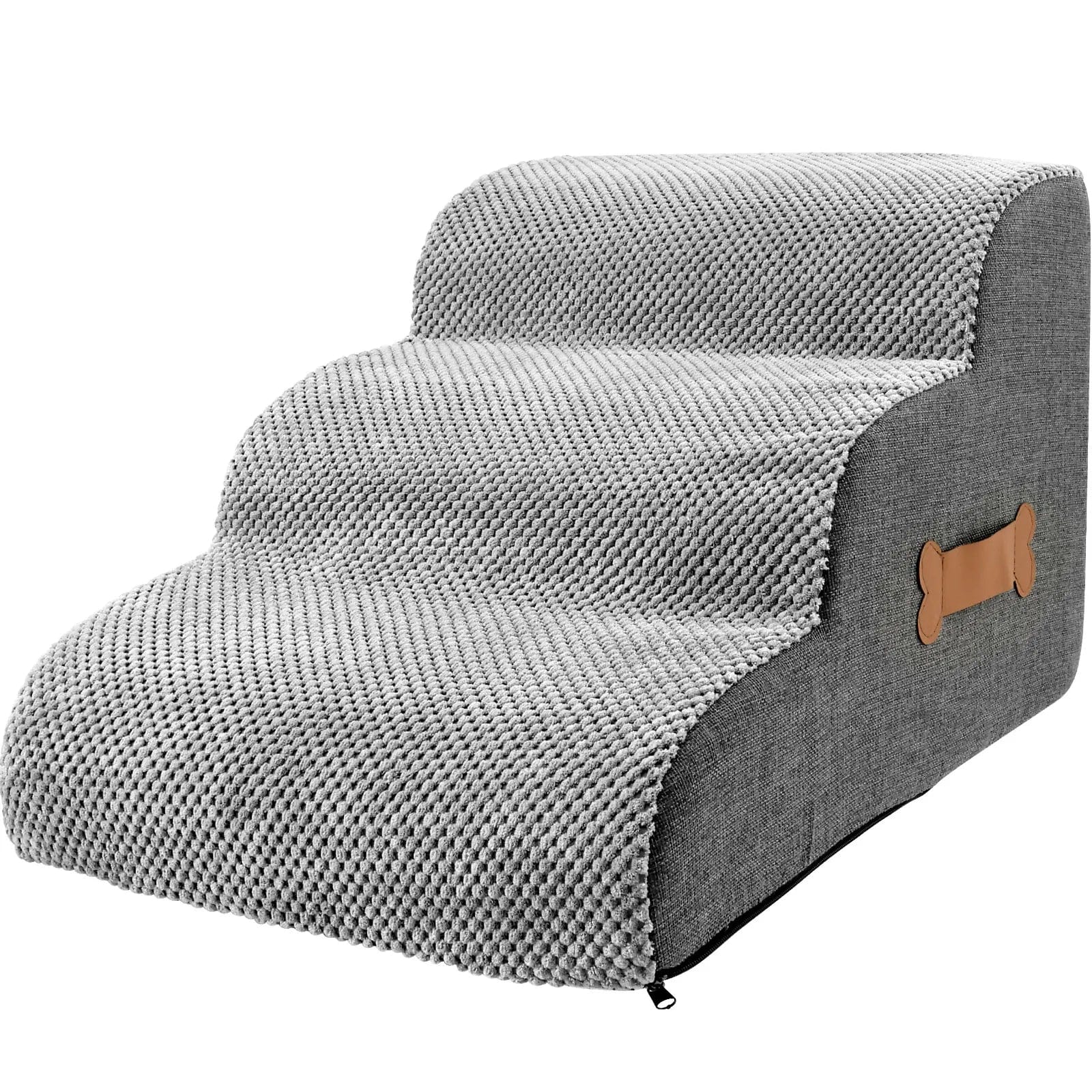 Pavoco Hundetreppe & Rampen Rutschfeste Hundetreppe für kleine Hunde abnehmbarer Bezug für Bett Sofa Haustier