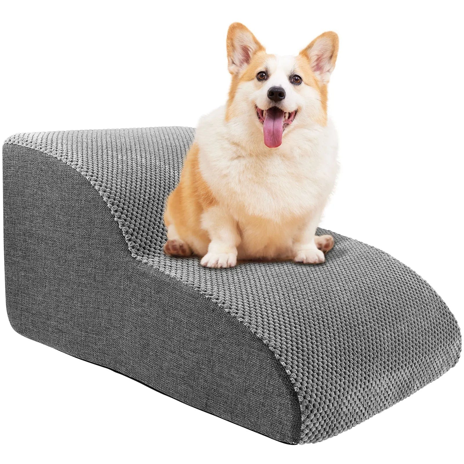 Pavoco Hundetreppe & Rampen Rutschfeste Hundetreppe für kleine Hunde abnehmbarer Bezug für Bett Sofa Haustier