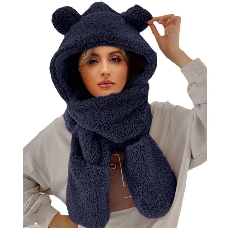 Pavoco Hüte & Mützen Kuschelige Mütze und Schal Set Damen warm weich Winteraccessoire Fleece