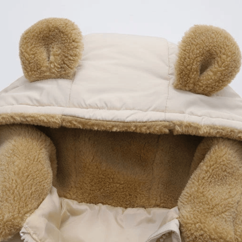 Pavoco Jacken Verspielte Winterjacke für Kinder gefüttert mit Kapuze und Ohren warm atmungsaktiv