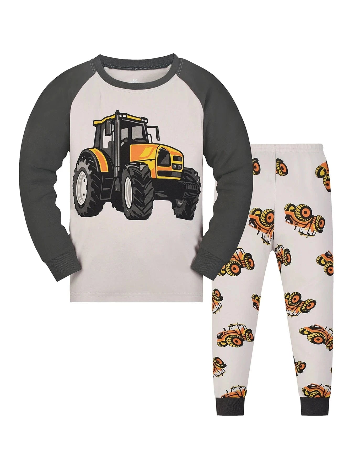 Pavoco Jungen-Schlafanzüge A281 / 2Y Lässiges Jungen-Pyjama-Set für Kinder 2–9 Jahre aus Baumwolle mit LKW-Muster