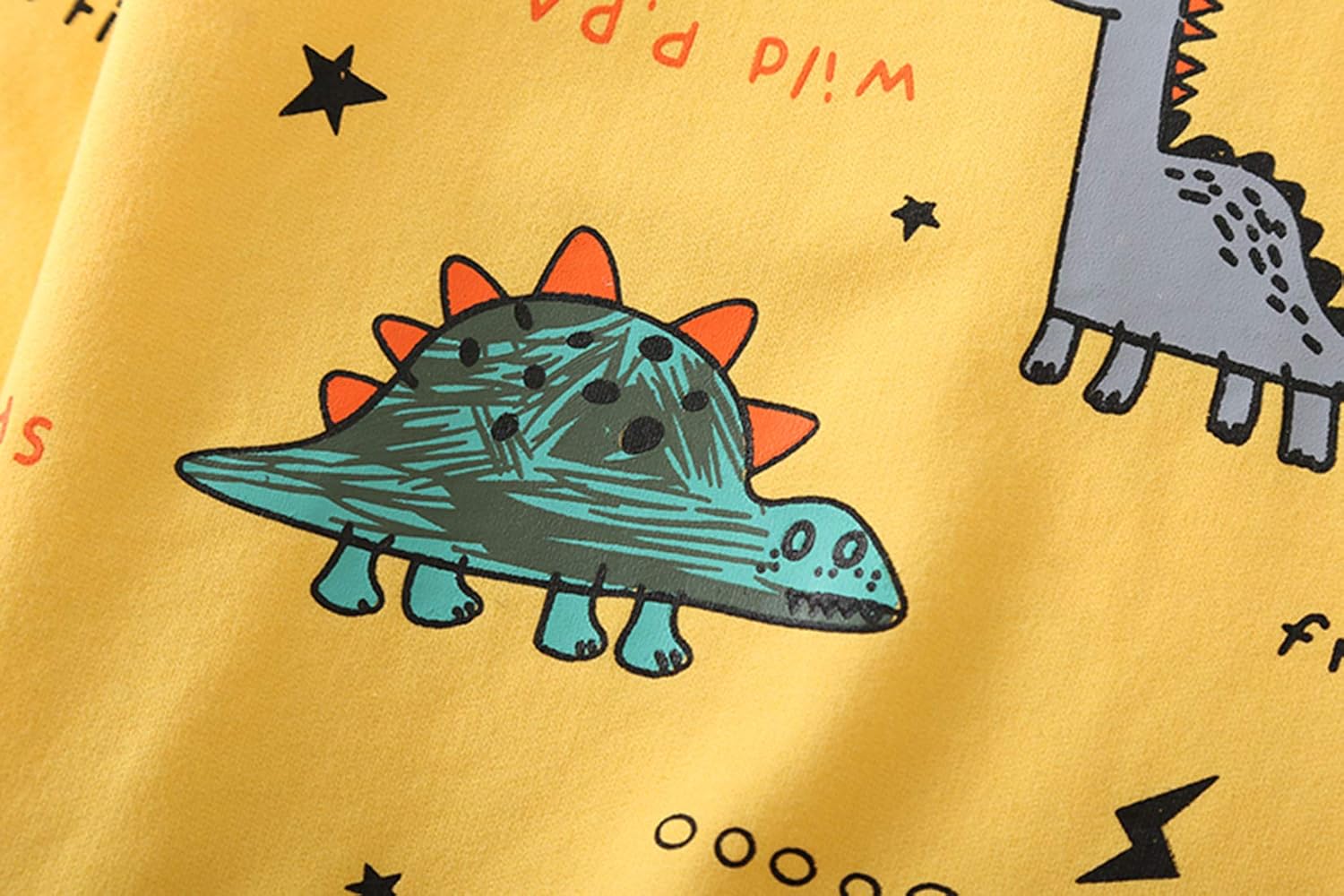 Pavoco Jungenbekleidung Lustiges Jungen-Kleidungsset mit Dinosaurier-Print atmungsaktiv für kleine Abenteurer