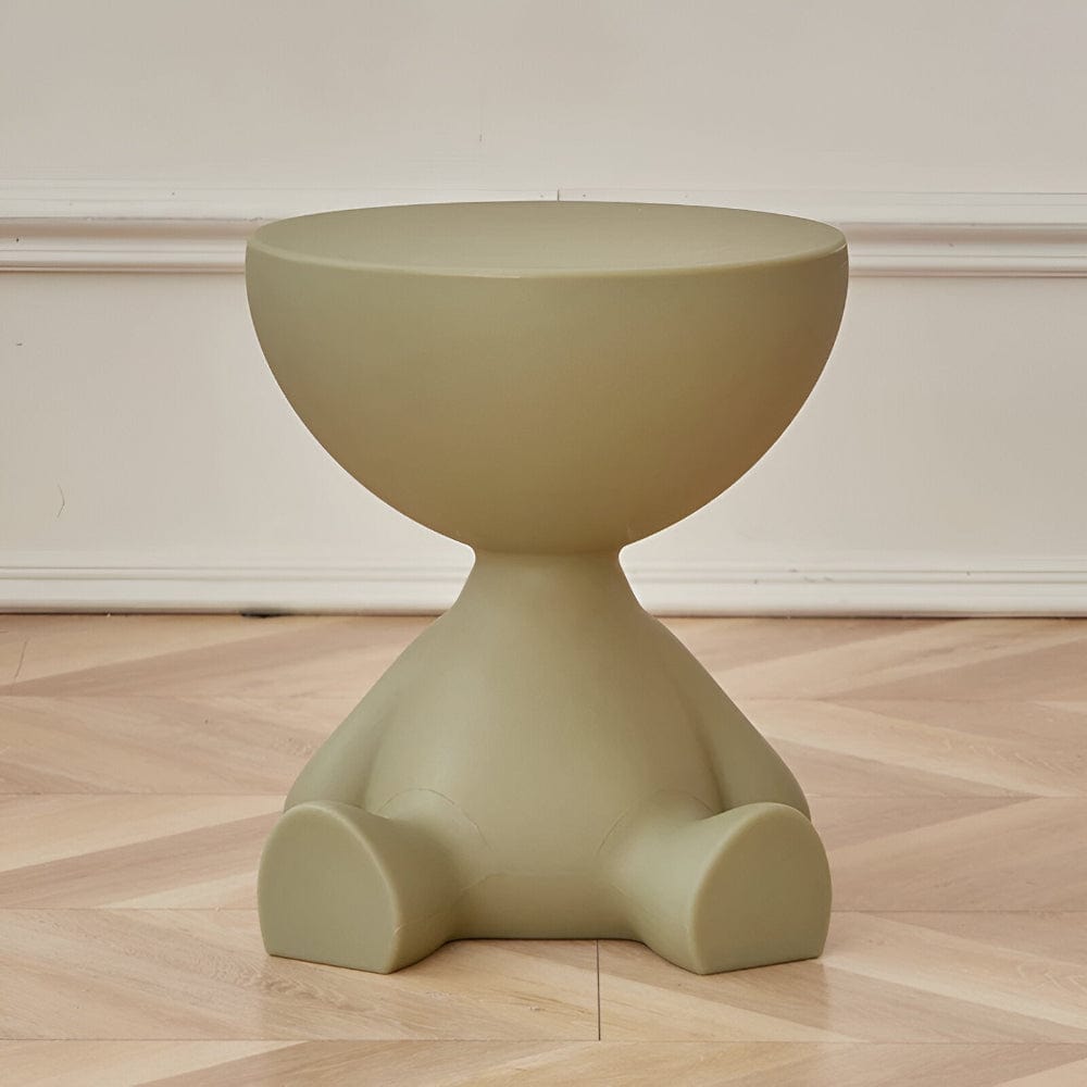 Pavoco Kaffeetische Dunkelgrün Eleganter Couchtisch für Unisex rund Kunststoff zeitlos vielseitig Wohnzimmertisch