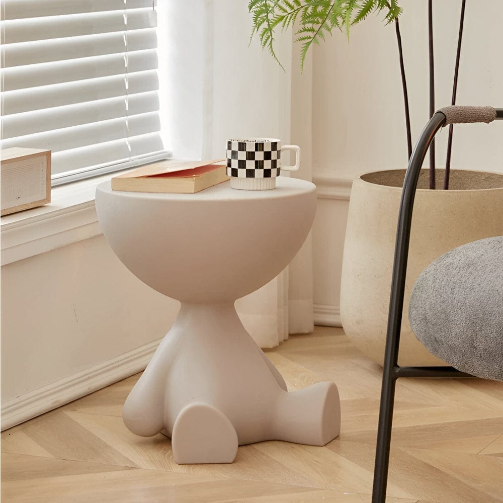 Pavoco Kaffeetische Eleganter Couchtisch für Unisex rund Kunststoff zeitlos vielseitig Wohnzimmertisch