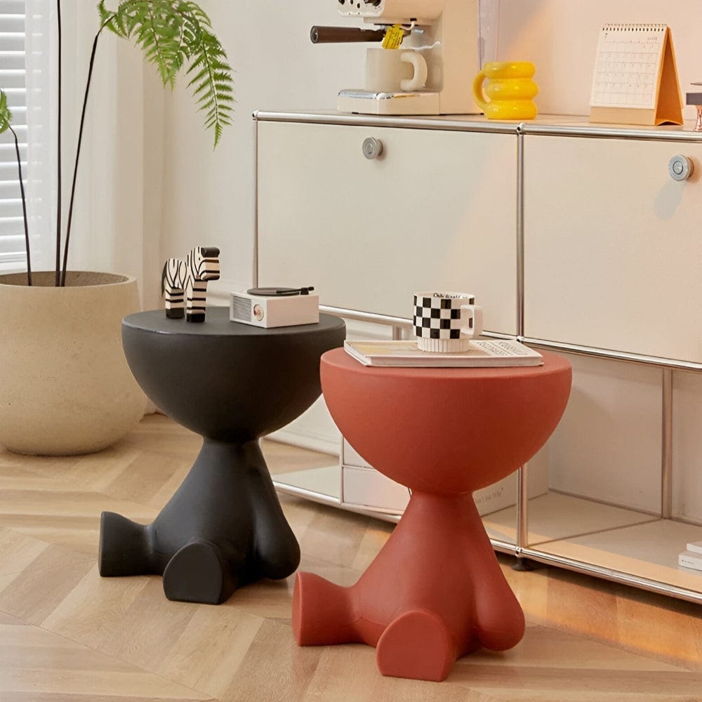 Pavoco Kaffeetische Eleganter Couchtisch für Unisex rund Kunststoff zeitlos vielseitig Wohnzimmertisch