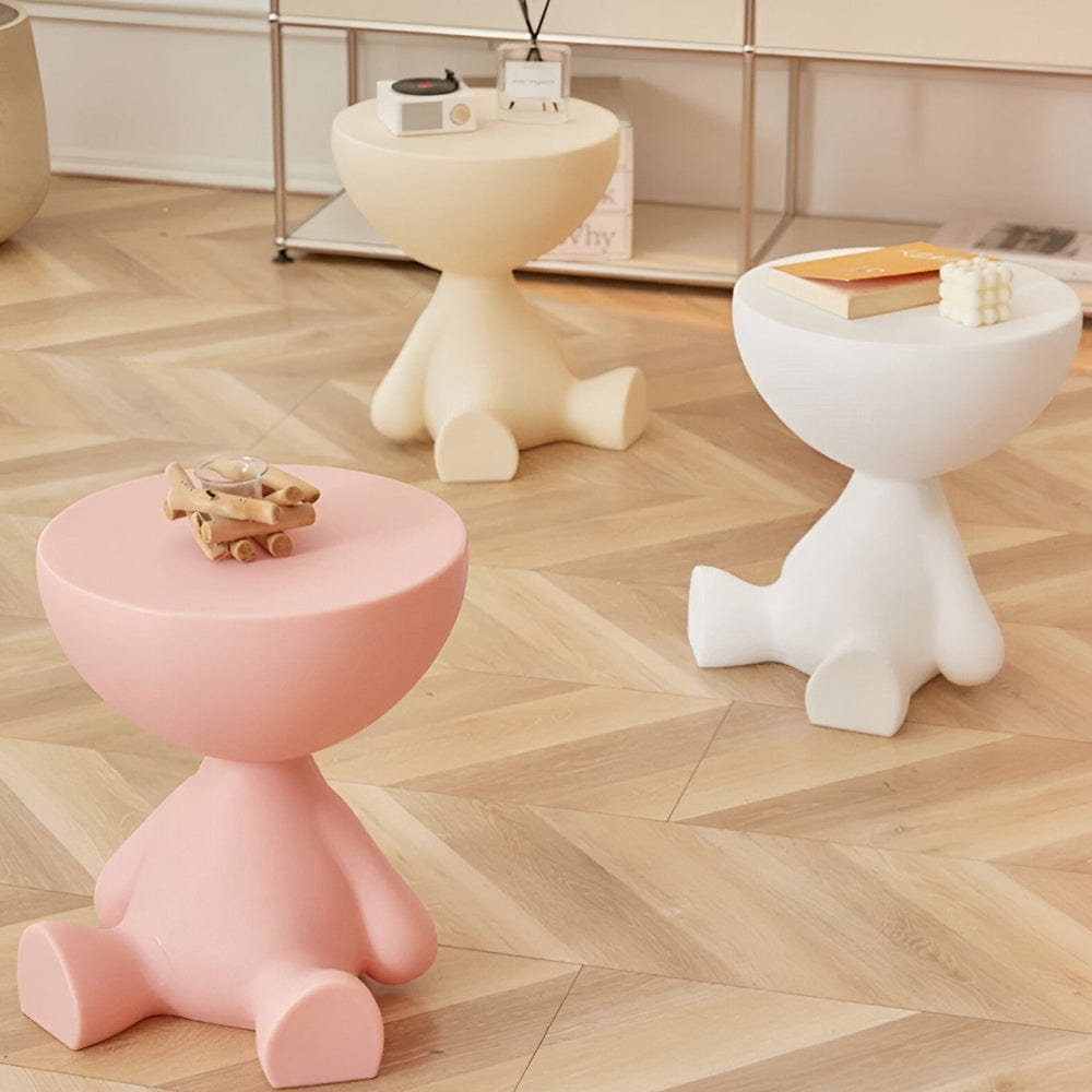 Pavoco Kaffeetische Eleganter Couchtisch für Unisex rund Kunststoff zeitlos vielseitig Wohnzimmertisch
