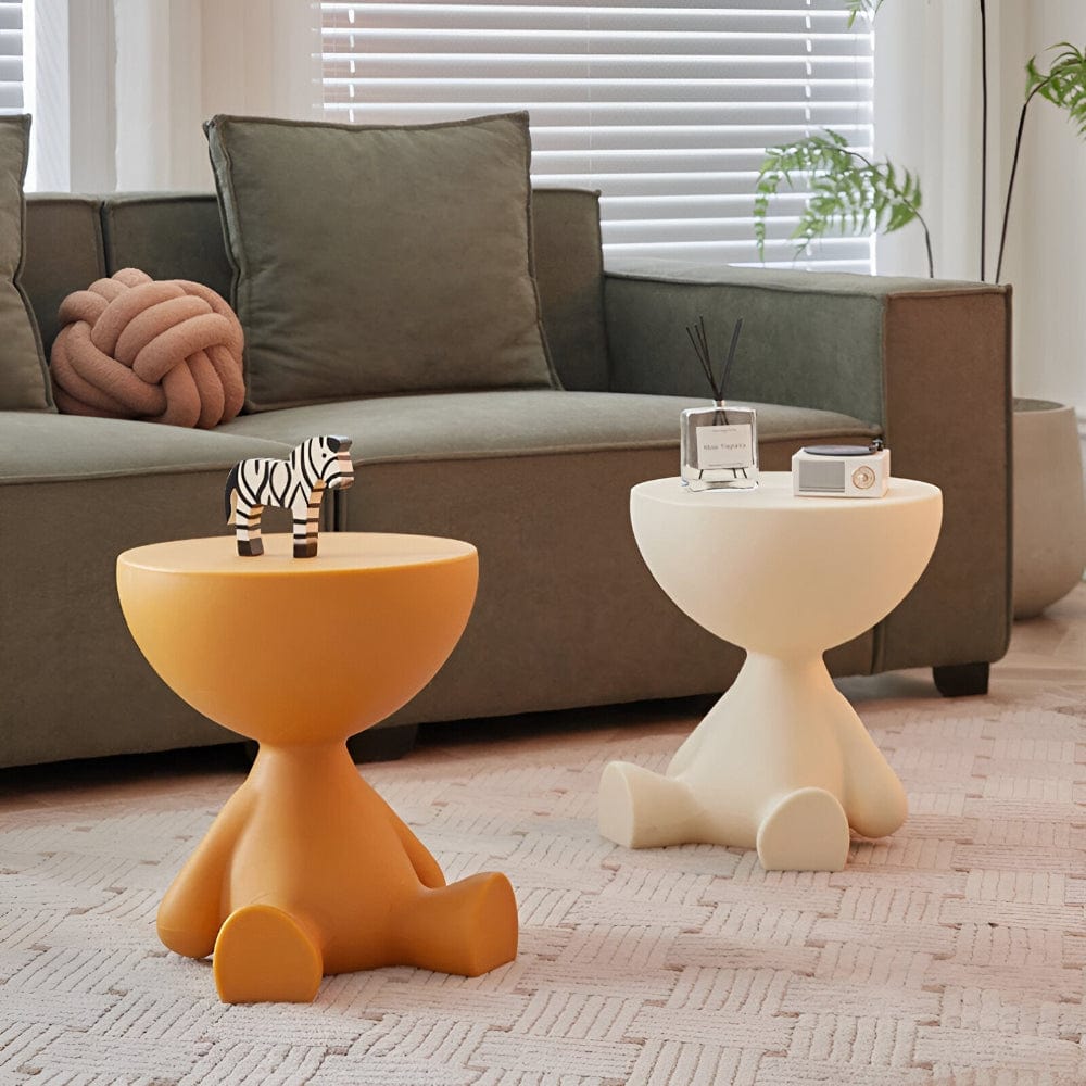 Pavoco Kaffeetische Eleganter Couchtisch für Unisex rund Kunststoff zeitlos vielseitig Wohnzimmertisch