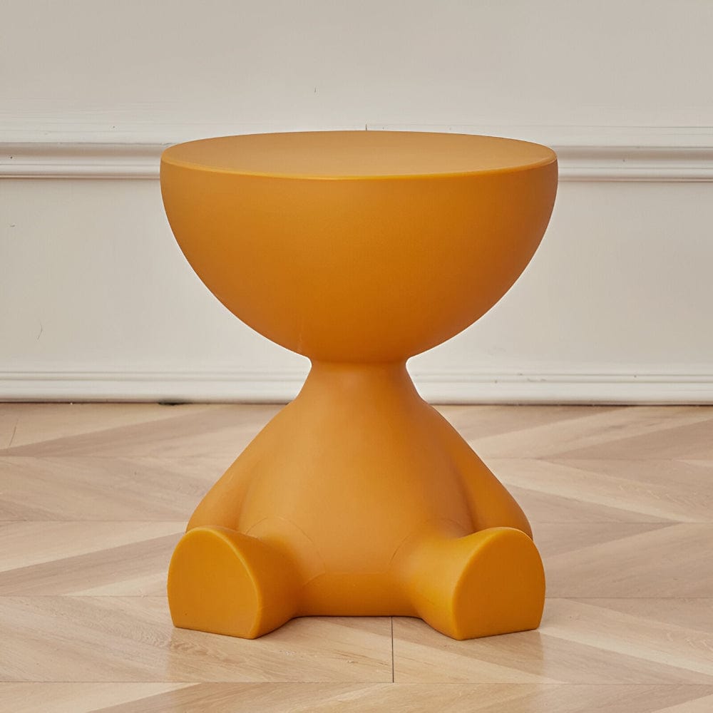 Pavoco Kaffeetische Orange Eleganter Couchtisch für Unisex rund Kunststoff zeitlos vielseitig Wohnzimmertisch