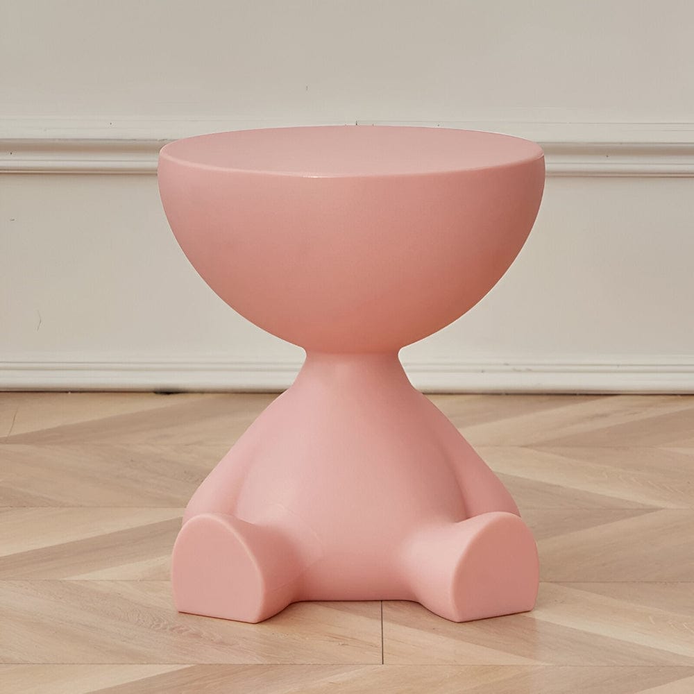 Pavoco Kaffeetische Rosa Eleganter Couchtisch für Unisex rund Kunststoff zeitlos vielseitig Wohnzimmertisch