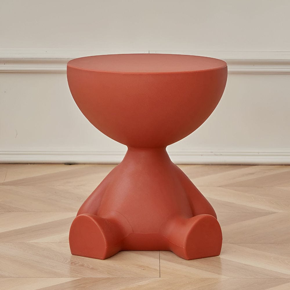 Pavoco Kaffeetische Rot Eleganter Couchtisch für Unisex rund Kunststoff zeitlos vielseitig Wohnzimmertisch