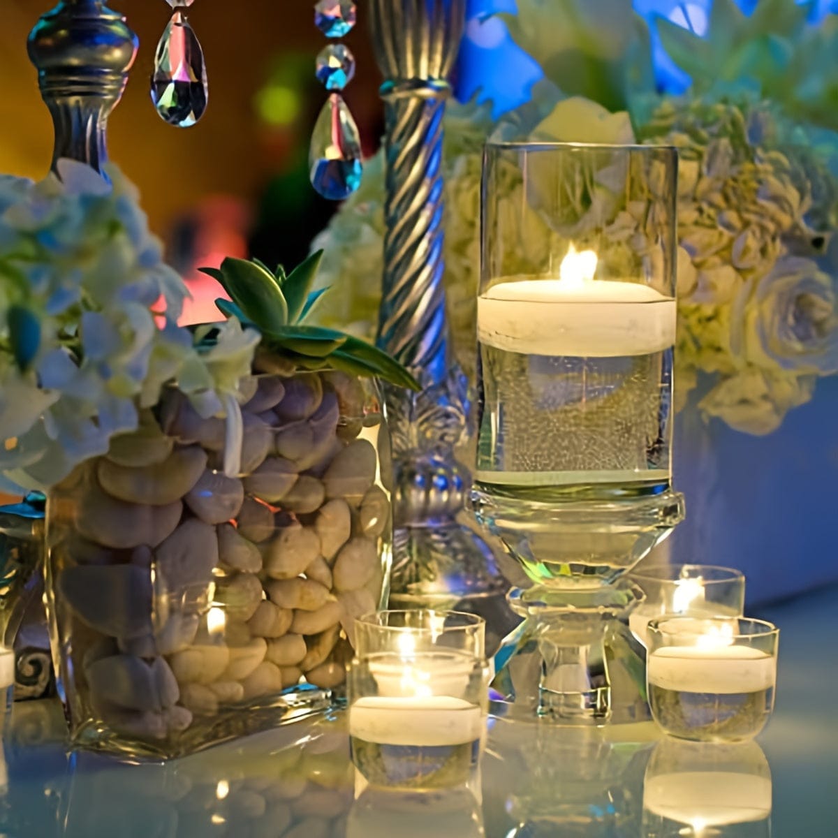 Pavoco Kerzen Default Elegante Schwimmkerzen für romantische Anlässe 40 Stück Paraffinwachs